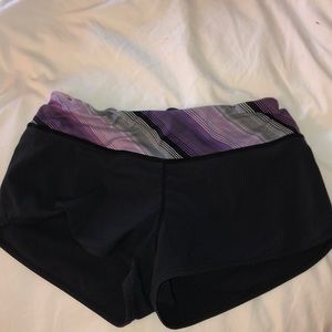 LULULEMON black speed up shorts 2.5”
